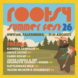 Rootsy Summer Fest 2026 (endagars) fredag 21 augusti